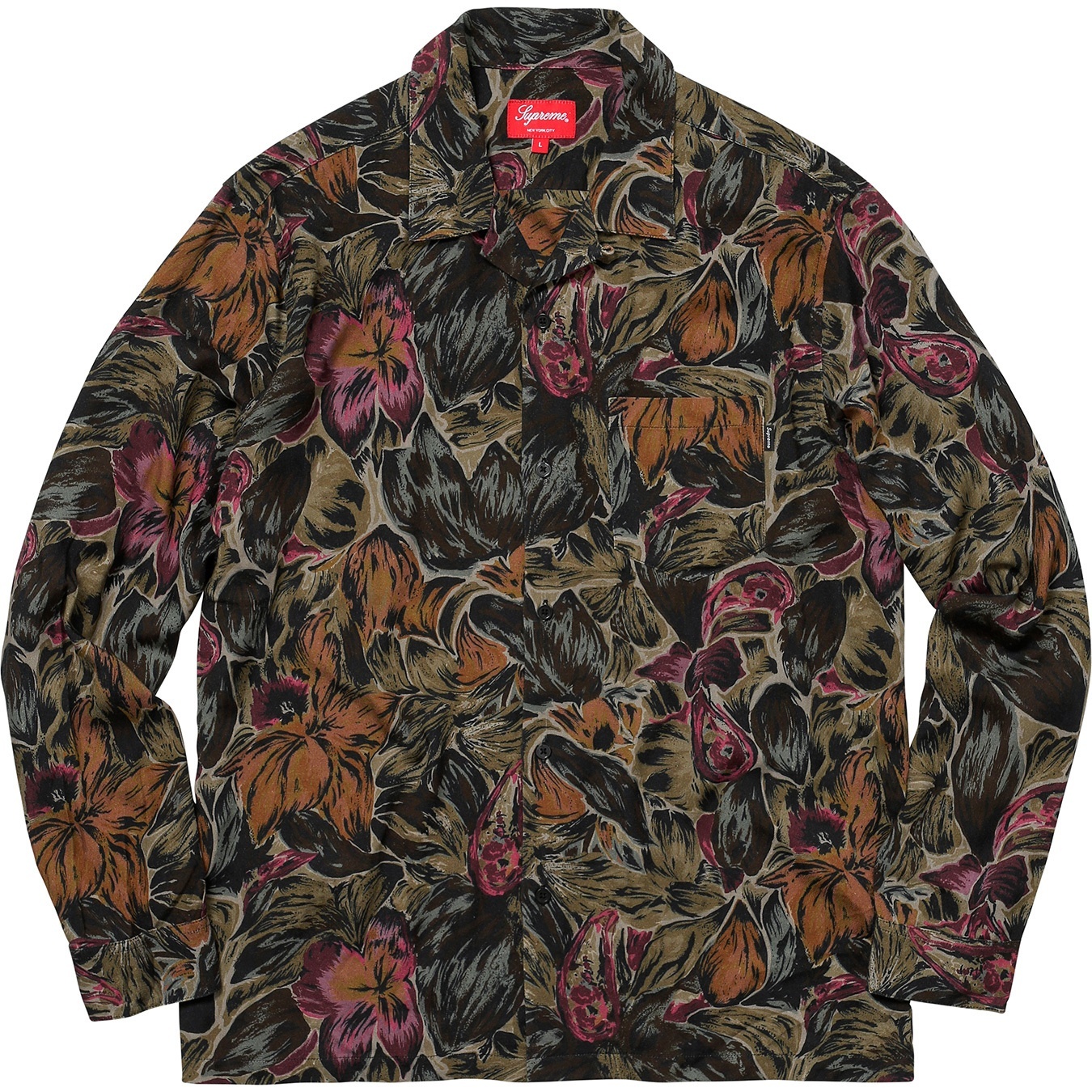 Painted Floral Rayon Shirt view 4